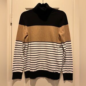 Tommy Hilfiger Striped Turtleneck Sweater Shirt